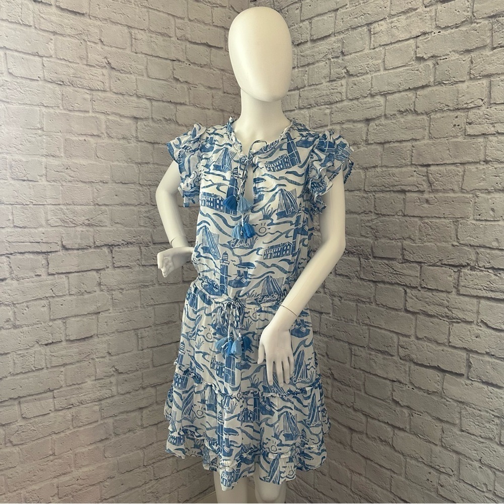 Vineyard vines sheer summer beach tropical women’s dress